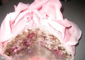 Торт Роза в разрезе