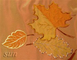 Вышивка на костюме 'Осень'