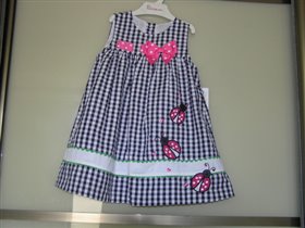 Платье с божьми коровками +трусики, размер 2 года,