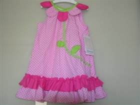 Платье розовое+трусики, размер 2 года, 1500