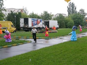 Оформление территории улицы