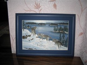 Волки и елки, гладь 