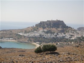 белокаменный Линдос - на горе Акрополь