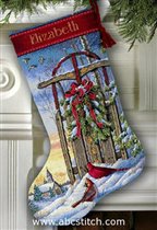08819 Christmas Sled Stocking