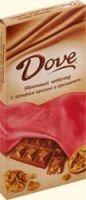Шоколад 'Dove' молочный с грецким орехом и грильяж