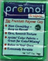 Пластик полимерный Premo. Цвет зелёный флюоресцент