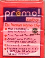 Пластик полимерный Premo. Цвет розовый флюоресцент