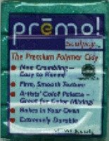 Пластик полимерный Premo. Цвет зелёный перламутров