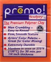 Пластик полимерный Premo. Цвет оранжевый