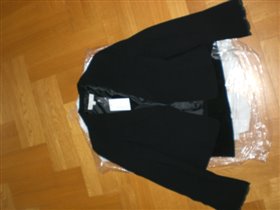 пиджак черны с кружевом 44