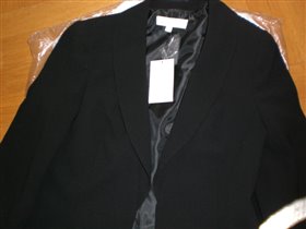 пиджак черный с кружевом 44