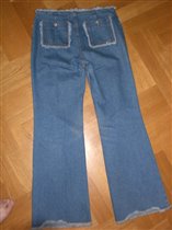 джинсы с бахромой - рост до 165