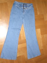 джинсы с  пряжкой длинные