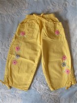 хлопковые штанишки с вышивкой на 2-4 года