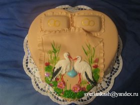 Торт на Ситцевую свадьбу