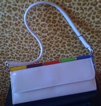 БЕЛАЯ МАЛЕНКАЯ ЛАКОВАЯ СУМОЧКА-НОВАЯ-2000