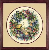 35028 Berry wreath welcome
