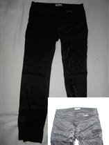 Тонкие черные брюки