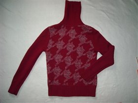 Шерстяной красный свитер