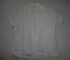 Белая рубашка с кор рукавом