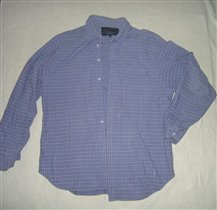 рубашка синяя