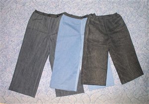 штанцы детям из стареньких джинсов