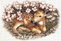 35243 Fawn And Blossoms
