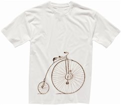 ФУ1Б-0087	Футболка белая с рисунком 'Велосипед' 