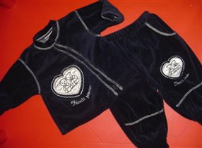 р.68-74  велюровый костюм Германия