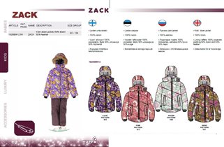  Kids` down jacket ZACK, арт. 1626BW12