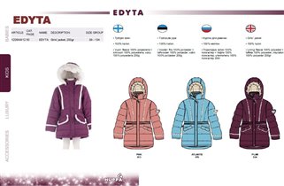 Girls` jacket EDYTA, арт. 1206AW12
