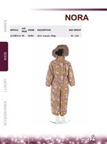 Girls` overall NORA, арт. 3129BW12