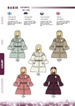 Girls' coat SUZIE, арт.1207BW12