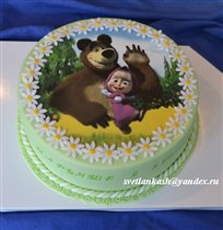 Фото-торт Маша и медведь