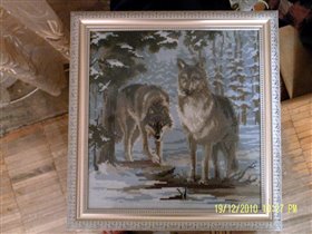 офорленные волки