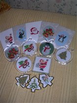 первые новогодние поделки. дочь - вдохновитель 