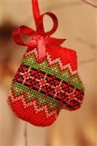 варежка новогодняя первая