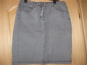 Юбка джинсовая серая из каталога