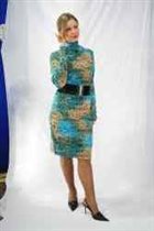 Платье женское воротник -стойка вискоза+л. (550; 6