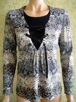 Туника женская с подрезом со шнуровкой(400; 440; 4