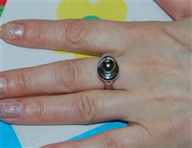 Кольцо серебро - обработанное радием.