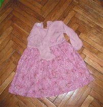 Платье Арти с розой, 98-104