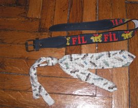 Ремень-резинка (детский пояс) и галстук