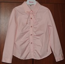Светло-розовая блуза нарядная 110-118 за 380 руб.