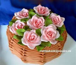 Торт Корзина роз