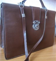 Сумка офисная, кожа 