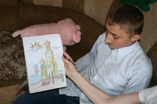 Миша рисовал все сам, правда красиво?