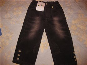 Новые вельветовые штаны р-86-92