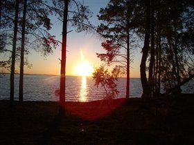 Фото с острова 'Деревьев' на закате...