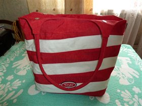 Красная в полоску